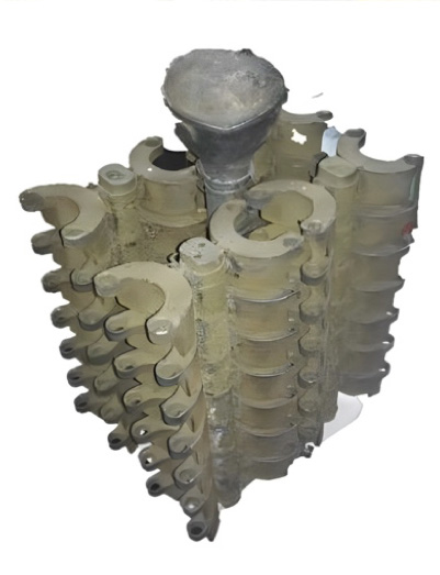Piezas fundidas con sistema de racimo sistema Shell
